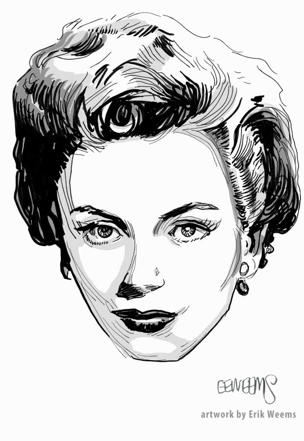 Deborah Kerr - artwork by Erik Weems