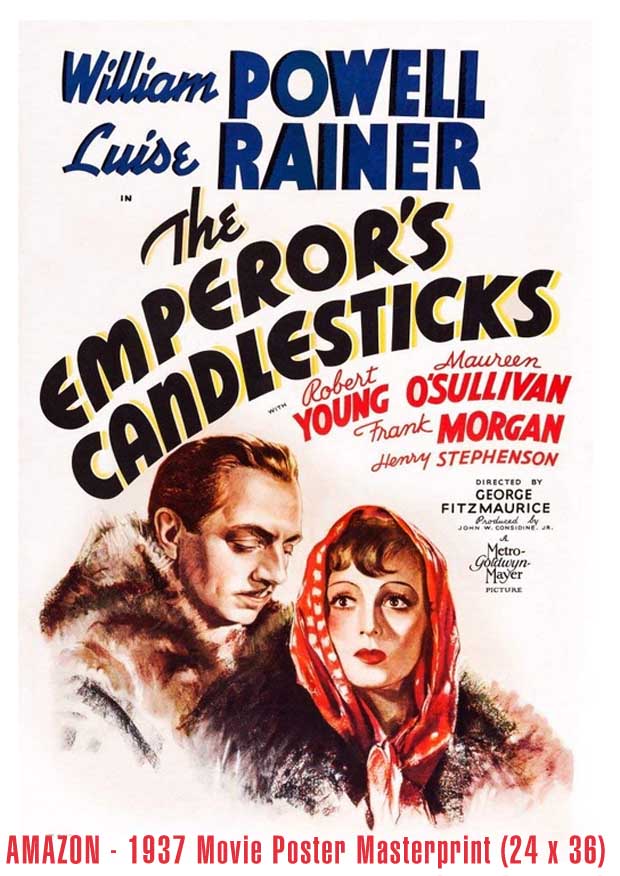 The Emperors Candlesticks 1937 AMAZON poster ART